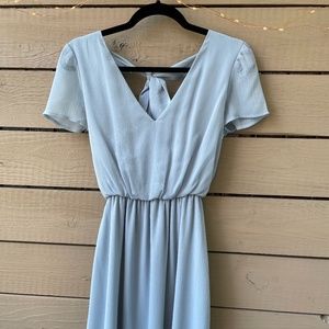 Wayf bridesmaid dress open back floor length